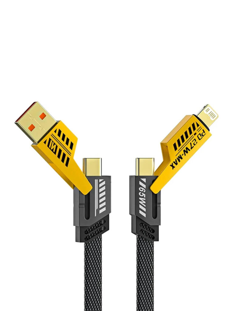65W High-Speed Dual Head Cable – Lightning & Type-C Powerline